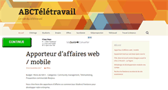 Desktop Screenshot of abcteletravail.com